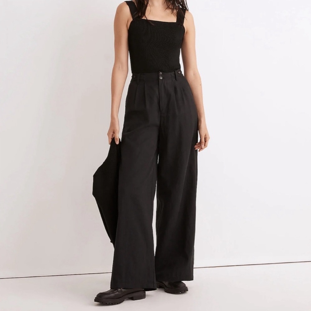 Madewell the Petite Harlow Wide Leg Pant 4 petite
